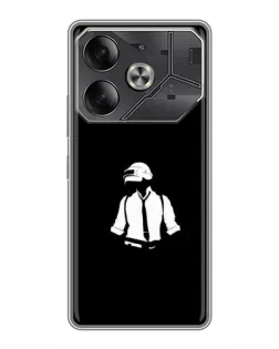 Чохол для Nothing Phone (4a) Pro з картинкою «PUBG — білий шолом»