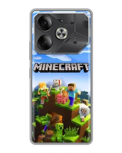 Чехол для Nothing Phone (4a) Pro с картинкой «Minecraft классический мир»