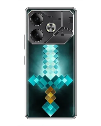Чехол для Nothing Phone (4a) Pro с картинкой «Алмазный меч неон»