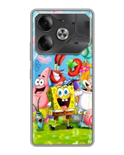 Чехол для Nothing Phone (4a) Pro с картинкой «Губка Боб и друзья» Чехол для Nothing Phone (4a) Pro с картинкой «Губка Боб и друзья»