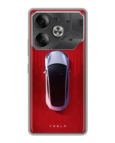 Чехол для Nothing Phone (4a) Pro с картинкой «Tesla Top View» Чехол для Nothing Phone (4a) Pro с картинкой «Tesla Top View»