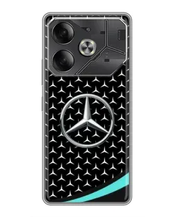 Чехол для Nothing Phone (4a) Pro с картинкой «Mercedes — бирюзовый акцент»