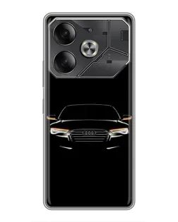 Чехол для Nothing Phone (4a) Pro с картинкой «Audi — ночной контур» Чехол для Nothing Phone (4a) Pro с картинкой «Audi — ночной контур»