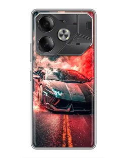 Чехол для Nothing Phone (4a) Pro с картинкой «Lamborghini красный дым»
