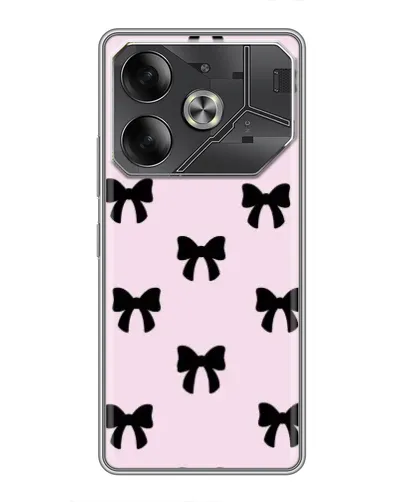 Чехол для Nothing Phone (4a) Pro с картинкой «Черные банты Coquette»