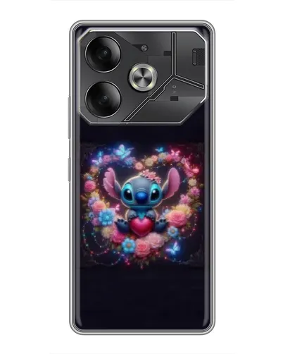 Чехол для Nothing Phone (4a) Pro с картинкой «Stitch в цветах»