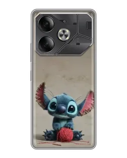 Чехол для Nothing Phone (4a) Pro с картинкой «Стич на коричневом фоне» Чехол для Nothing Phone (4a) Pro с картинкой «Стич на коричневом фоне»