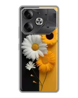 Чехол для Nothing Phone (4a) Pro с картинкой «Подсолнух и ромашка»