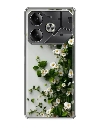Чехол для Nothing Phone (4a) Pro с картинкой «Ветка мелких белых цветов»
