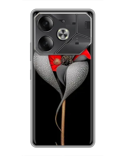 Чехол для Nothing Phone (4a) Pro с картинкой «Серебряный фантазийный цветок» Чехол для Nothing Phone (4a) Pro с картинкой «Серебряный фантазийный цветок»