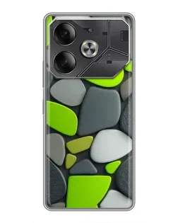 Чехол для Nothing Phone (4a) Pro с картинкой «Яркая неоновая галька»