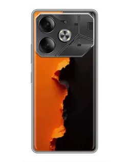 Чехол для Nothing Phone (4a) Pro с картинкой «Оранжевый разлом»