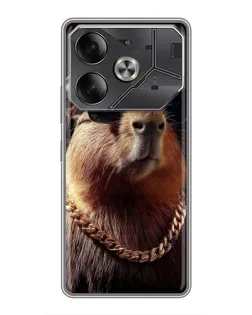 Чохол для Nothing Phone (4a) Pro з картинкою «Капібара золотий ланцюг»