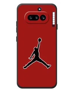 Чехол для Nothing Phone (4a) с картинкой «Jordan Red Back» Чехол для Nothing Phone (4a) с картинкой «Jordan Red Back»