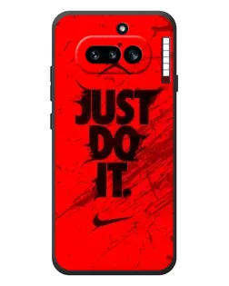 Чехол для Nothing Phone (4a) с картинкой «Nike Just Do It» Чехол для Nothing Phone (4a) с картинкой «Nike Just Do It»