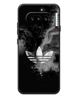 Чехол для Nothing Phone (4a) с картинкой «Абстрактный дым Adidas»