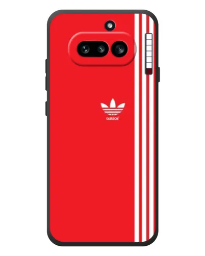 Чехол для Nothing Phone (4a) с картинкой «Красный минимализм Adidas» Чехол для Nothing Phone (4a) с картинкой «Красный минимализм Adidas»