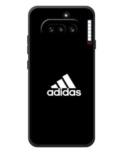 Чехол для Nothing Phone (4a) с картинкой «Черная классика Adidas» Чехол для Nothing Phone (4a) с картинкой «Черная классика Adidas»
