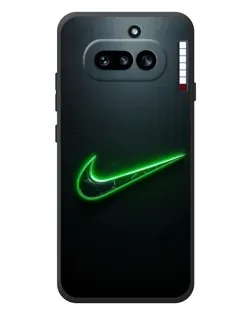 Чехол для Nothing Phone (4a) с картинкой «Неоновый контур Nike» Чехол для Nothing Phone (4a) с картинкой «Неоновый контур Nike»