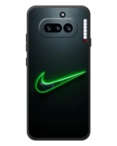 Чехол для Nothing Phone (4a) с картинкой «Неоновый контур Nike»