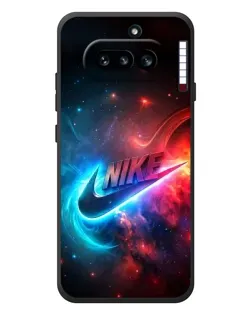 Чехол для Nothing Phone (4a) с картинкой «Огненный логотип Nike» Чехол для Nothing Phone (4a) с картинкой «Огненный логотип Nike»