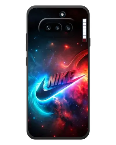 Чехол для Nothing Phone (4a) с картинкой «Огненный логотип Nike»