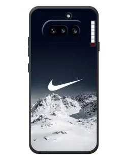 Чехол для Nothing Phone (4a) с картинкой «Nike — зимние горы» Чехол для Nothing Phone (4a) с картинкой «Nike — зимние горы»