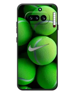 Чехол для Nothing Phone (4a) с картинкой «Теннисные мячи Найк» Чехол для Nothing Phone (4a) с картинкой «Теннисные мячи Найк»