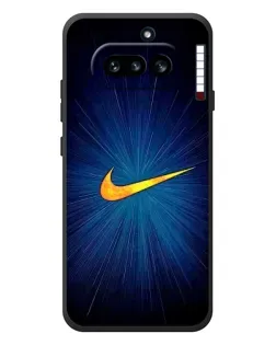 Чехол для Nothing Phone (4a) с картинкой «Синий пульс Nike» Чехол для Nothing Phone (4a) с картинкой «Синий пульс Nike»