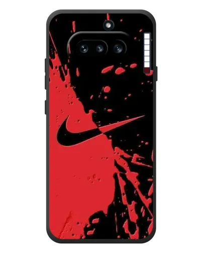 Чехол для Nothing Phone (4a) с картинкой «Красные брызги Nike» Чехол для Nothing Phone (4a) с картинкой «Красные брызги Nike»