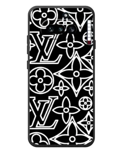Чехол для Nothing Phone (4a) с картинкой «Черно-белый узор LV»