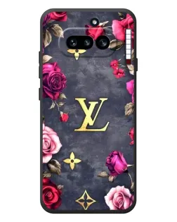 Чехол для Nothing Phone (4a) с картинкой «Цветочный Louis Vuitton»
