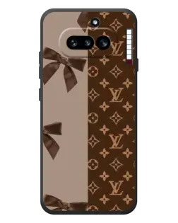 Чехол для Nothing Phone (4a) с картинкой «Louis Vuitton — банты»