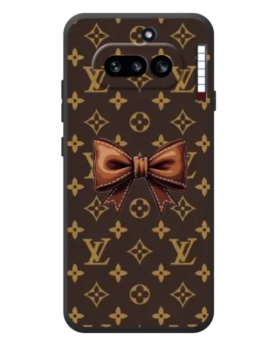 Чехол для Nothing Phone (4a) с картинкой «LV с бантом» Чехол для Nothing Phone (4a) с картинкой «LV с бантом»