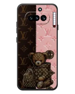 Чехол для Nothing Phone (4a) с картинкой «Мишка в стиле LV»
