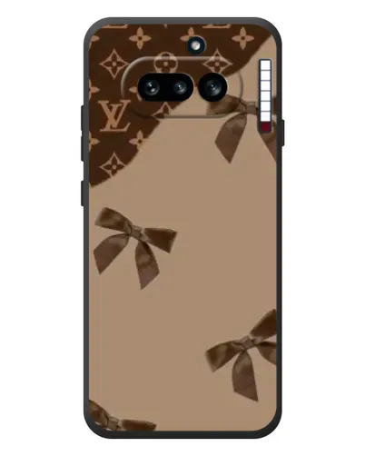 Чехол для Nothing Phone (4a) с картинкой «LV — кофейный атлас» Чехол для Nothing Phone (4a) с картинкой «LV — кофейный атлас»