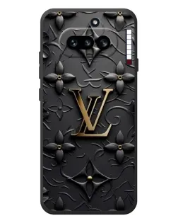 Чехол для Nothing Phone (4a) с картинкой «Кожаная текстура LV»