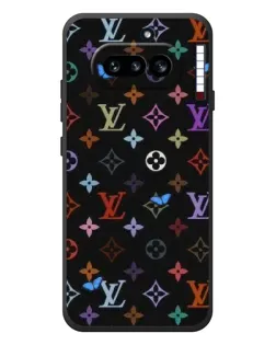 Чехол для Nothing Phone (4a) с картинкой «Цветная монограмма LV»