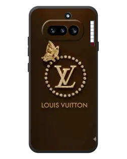 Чехол для Nothing Phone (4a) с картинкой «LV — золотая печать»