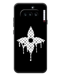 Чехол для Nothing Phone (4a) с картинкой «Цветочная монограмма»