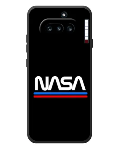 Чехол для Nothing Phone (4a) с картинкой «NASA — классика Red Blue» Чехол для Nothing Phone (4a) с картинкой «NASA — классика Red Blue»