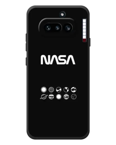 Чехол для Nothing Phone (4a) с картинкой «NASA — технический принт» Чехол для Nothing Phone (4a) с картинкой «NASA — технический принт»