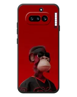 Чехол для Nothing Phone (4a) с картинкой «Bored Ape в красном»