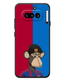 Чехол для Nothing Phone (4a) с картинкой «Bored Ape — фанат Барсы»