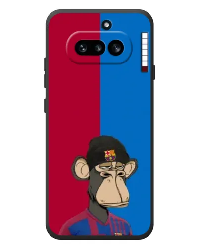 Чехол для Nothing Phone (4a) с картинкой «Bored Ape — фанат Барсы» Чехол для Nothing Phone (4a) с картинкой «Bored Ape — фанат Барсы»