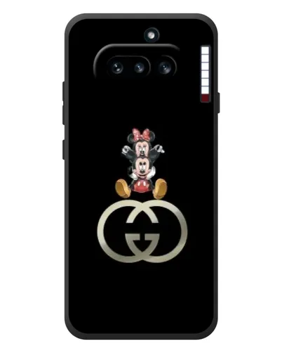 Чехол для Nothing Phone (4a) с картинкой «Минни Маус на лого» Чехол для Nothing Phone (4a) с картинкой «Минни Маус на лого»