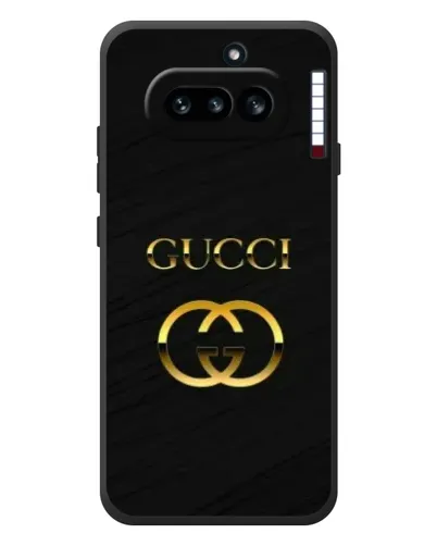 Чехол для Nothing Phone (4a) с картинкой «Золотой логотип Gucci» Чехол для Nothing Phone (4a) с картинкой «Золотой логотип Gucci»