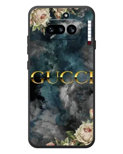 Чехол для Nothing Phone (4a) с картинкой «Абстрактные цветы Gucci» Чехол для Nothing Phone (4a) с картинкой «Абстрактные цветы Gucci»