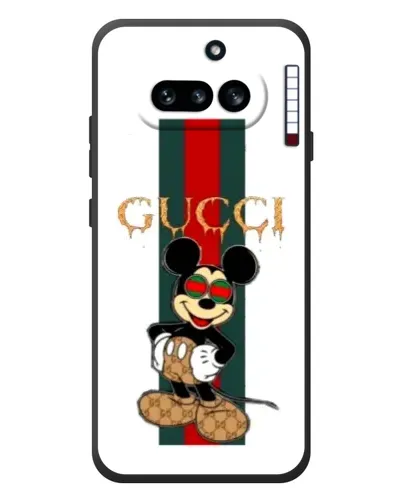 Чехол для Nothing Phone (4a) с картинкой «Микки Маус Gucci — полосы» Чехол для Nothing Phone (4a) с картинкой «Микки Маус Gucci — полосы»
