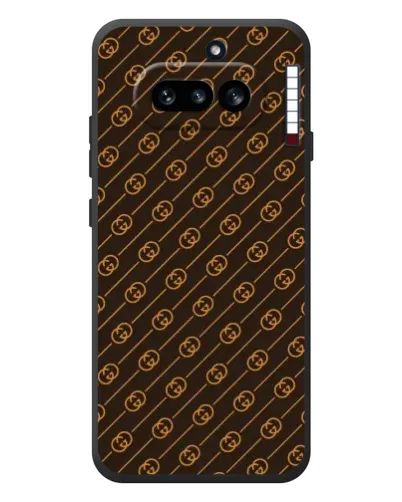Чехол для Nothing Phone (4a) с картинкой «Gucci — золотые диагонали» Чехол для Nothing Phone (4a) с картинкой «Gucci — золотые диагонали»